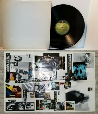 The Beatles White Album 2xlp W Poster Apple Swbo 101 - Play Vg,  A9