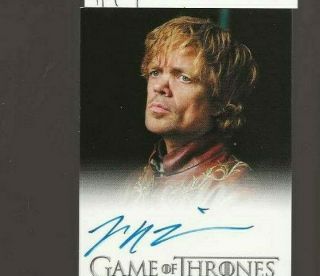 Peter Dinklage Game Of Thrones Autograph Card Season 2