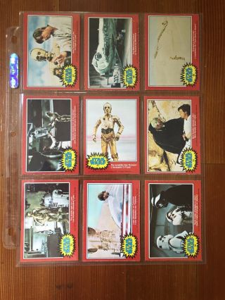 Rare Star Wars Opc Series 2 Complete Set 66 Cards 1977 Canadian Near 2