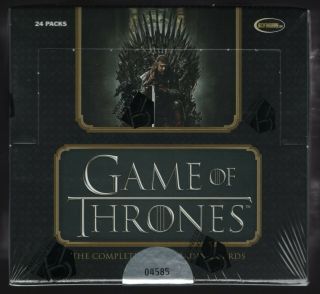 2020 Game Of Thrones The Complete Series Trading Cards Hobby Box
