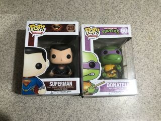 Superman 29 And Donatello 60 Funko Pop