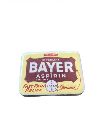 Bayer Aspirin Vintage Mini Tin