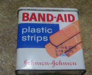 Vintage Johnson & Johnson Metal Band - Aid Tin