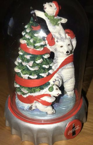 Coke Cola “Polar Bears Christmas Cheer”.  1997 Snow globe.  Limited Edition 2