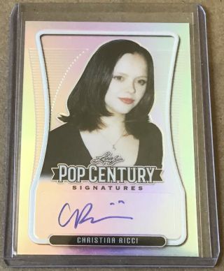 2020 Leaf Pop Century Christina Ricci Auto Autograph Ed 2/24