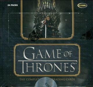Game Of Thrones The Complete Game Of Thrones Card Box 24 Packs 2 Autographs