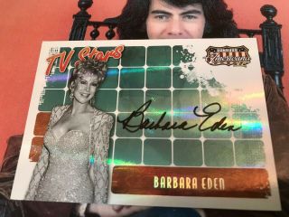Barbara Eden Auto 2008 Donruss Americana Promo Tv Stars Authentic Autograph /100