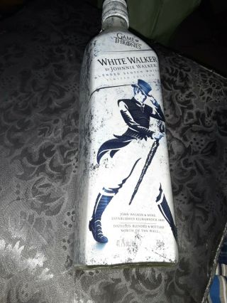 White Walker Game Of Thrones Limited Edition By Johnnie Walker Empty Bottle