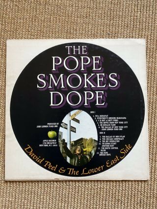 Apple Records - David Peel & The Lower East Side The Pope Smokes Dope -