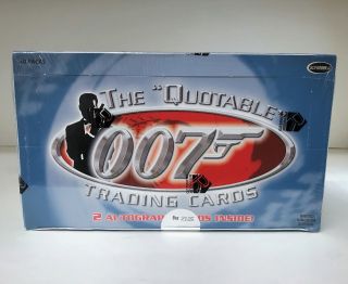 The Quotable James Bond 007 - Trading Card Hobby Box - Uk Edition 2004