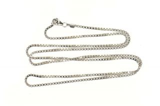 10K 1.  4mm Box Chain Square Classic Link Necklace 20 