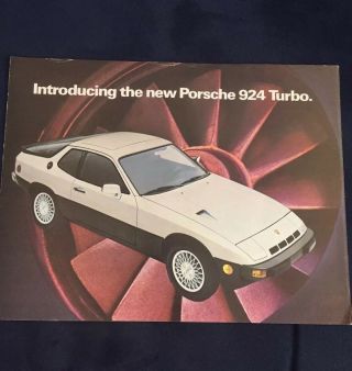 Porsche 924 Turbo Showroom Sales Brochure