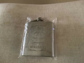 Jack Daniels Stainless Steel Hip Flask Old No.  7 Tennessee Whiskey