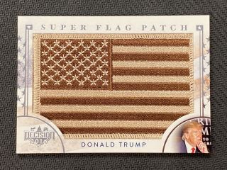 Donald Trump 2016 Decision Commemorative Flag Patch Usa President Sf7