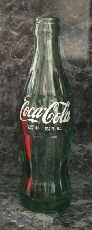 Vintage Coke Coca - Cola 6 1/2 Oz Green Bottle - Grand Rapids Mich