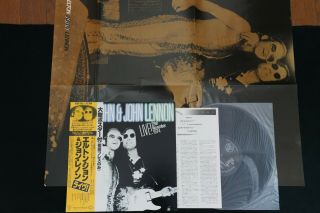 Elton John & John Lennon - Live - Poster - Japan Vinyl Lp Obi K28 - 200