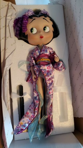 Rare Danbury Extremely Rare Betty Boop Porcelain Doll Geisha Doll