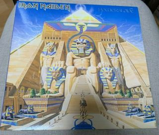 Iron Maiden Powerslave Album Vinyl 1st Pressing Rare Textured Cover