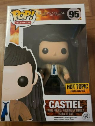 Funko Pop Television 95 Supernatural Castiel With Wings Hot Topic Exclusive