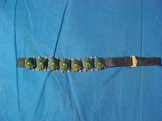 Early 20thc Egyptian Revival Carved Scarab Bracelet Made W Real Beetles