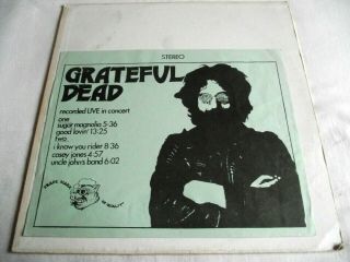 Grateful Dead Recorded Live In Concert Rare Tmoq Lp