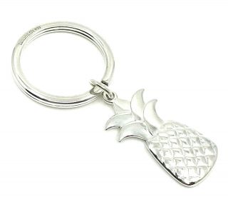 Tiffany & Co.  T&c0.  925 Sterling Silver Pineapple Charm Key Ring Key Chain