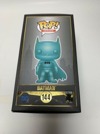 Teal Chrome Batman Funko Pop Heroes Limited Edition 50 Year Anniversary SDCC 2