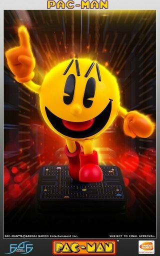 First 4 Figures F4f Pac - Man Statue 17 " Mib Out/extra Rare " L@@k "