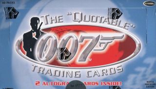 James Bond The Quotable James Bond Card Box