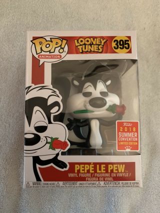 Looney Tunes Pepe Le Pew Funko Pop 395; Sdcc 2018 Shared W/ Barnes And Noble