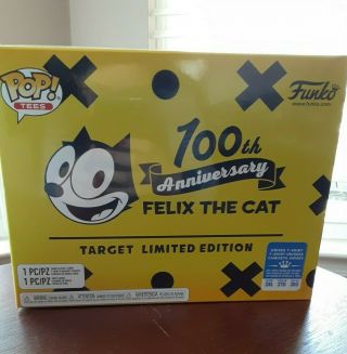 100th Anniversary Felix The Cat Target Limited Edition Funko Pop And Tee Bundle