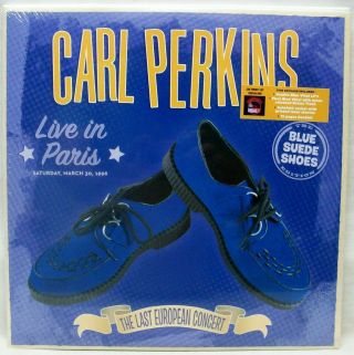 & Carl Perkins " Live In Paris " 2 - Lp Blue Vinyl Records (783 180),  7in