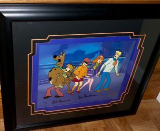 Scooby Doo Animation Cel Hanna Barbera Signed Werewolf There Wolf Artist Proof