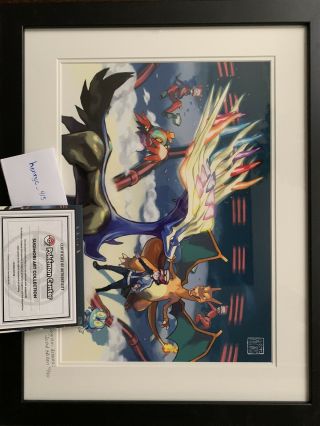 Pokemon Center Xerneas Framed Art Print By Ken Sugimori Limited Edition 10/50