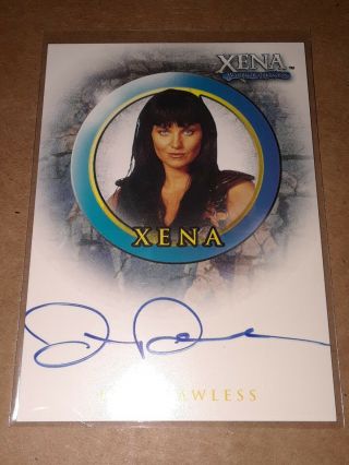 Xena Warrior Princess A1 Lucy Lawless Auto Card Autograph