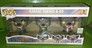 Funko Pop Disney Hyena 3 Pack Eccc Banzai Shenzi Ed The Lion King