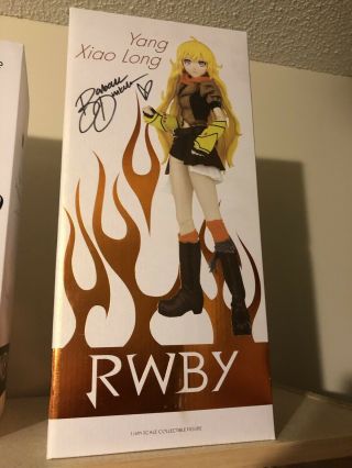 Official Limited Edition Rwby Yang Xiao Long 1/6 Scale Figure Threezero (signed)