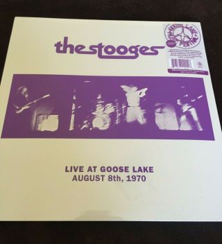 The Stooges Live At Goose Lake Lp Cream Colored Vinyl Limited Indie