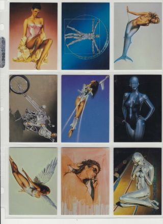 1993 Hajime Sorayama - Sexy Robots And Pinups - Complete Card Set Comic Images