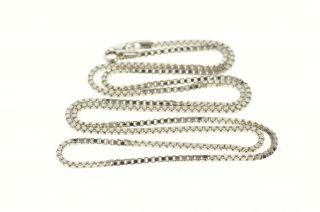 10K 1.  4mm Box Chain Square Fancy Classic Link Necklace 20 