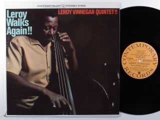 Leroy Vinnegar Quintet Leroy Walks Again Contemporary Lp Vg,