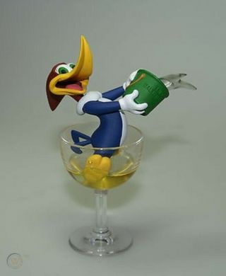 Extremely Rare Woody Woodpecker In Glass Demons Merveilles Figurine Statue