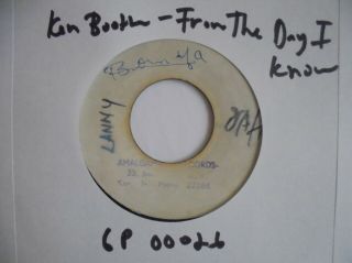 Ken Boothe From The Day I Know Myself Blank Pre Killer Boss Reggae 7 " Hear
