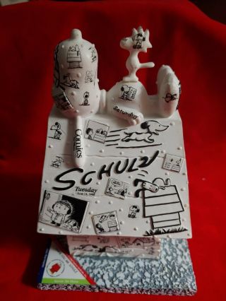 Snoopy Peanuts Westland Doghouse Dog Days Of Summer " Thank You,  Mr Schultz "