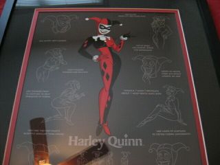 Batman Animated Series Btas Harley Quinn Model Sheet Limited Edition Cel 346/500