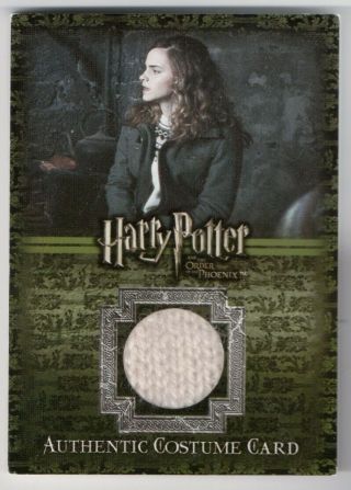 Artbox Harry Potter Costume Card Hermione Granger C2 202/400 Ootp Emma Watson