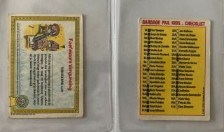 Rare Dutch 1985 Topps GPK Garbage Pail Kids Adam Bom 8a (2 versions) 2