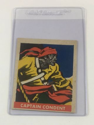 1948 Leaf Pirates Card 21 Captain Condent (nm)
