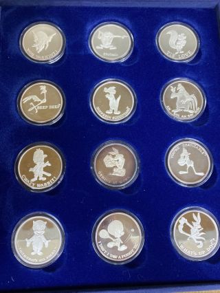 Proof Happy Birthday Bugs 12 Silver Coin Set - Rare Limited Edition