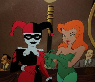 Batman The Animated Series (btas) Harley Quinn/poison Ivy Orig Production Cel